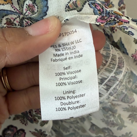 Veronica Beard Saera Floral Smocked Chiffon Mini Dress Size 8 - Picture 6 of 8